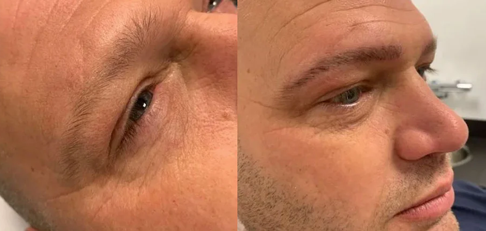 wenkbrauwen tattoeëren mannen