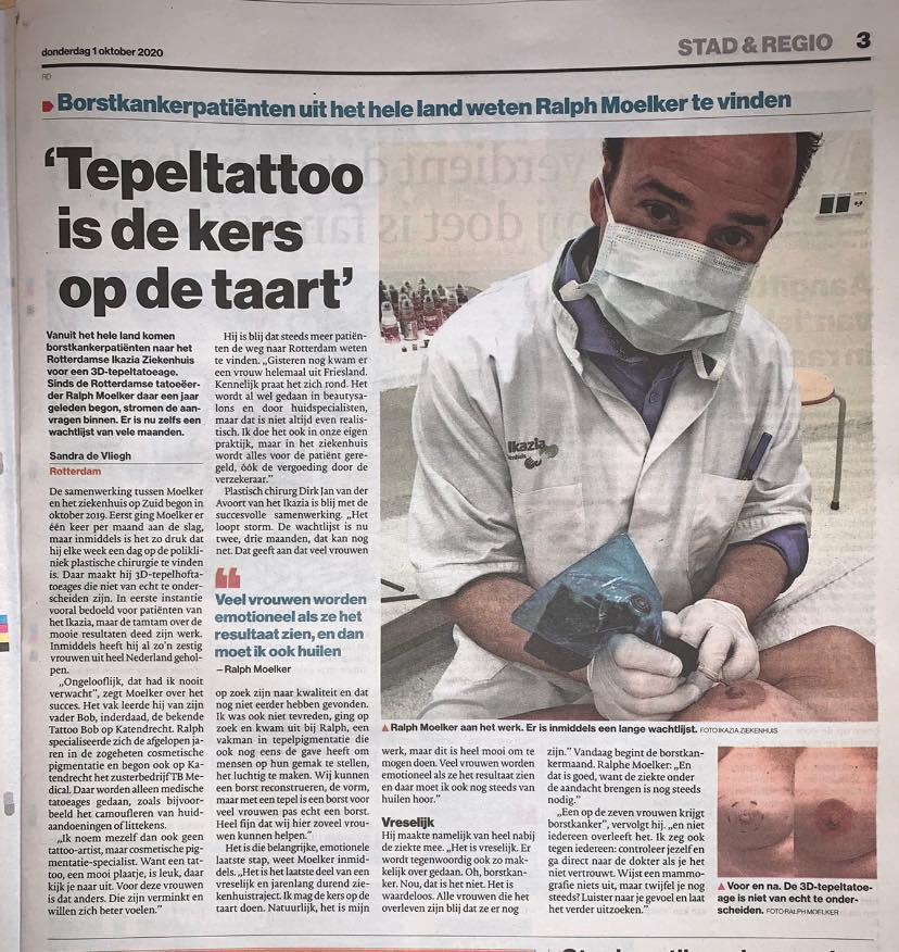 TB Medical in de krant