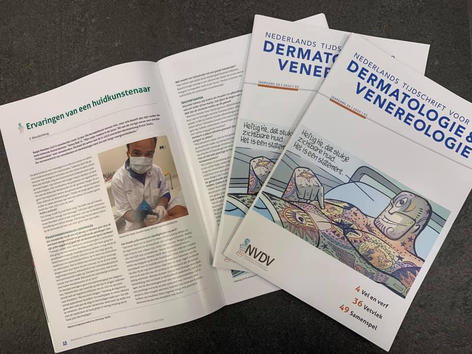 Ralph in het vakblad voor dermatologie