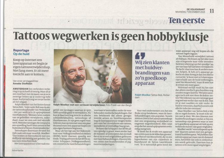 Tattoo verwijderen bij TB Medical